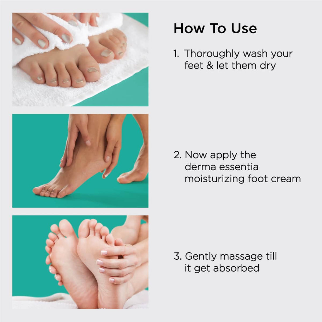 How to use foot cream