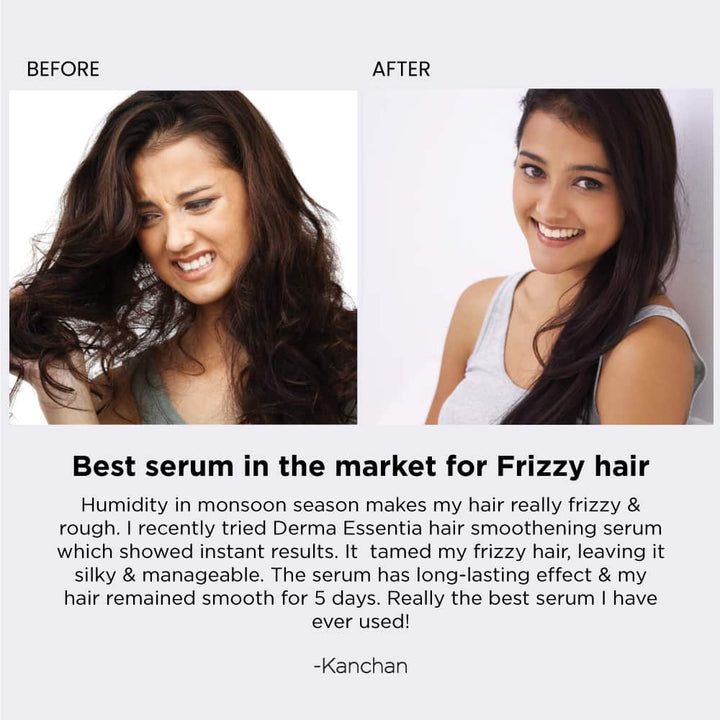Trichoedge Hair Smoothening Serum Before/After