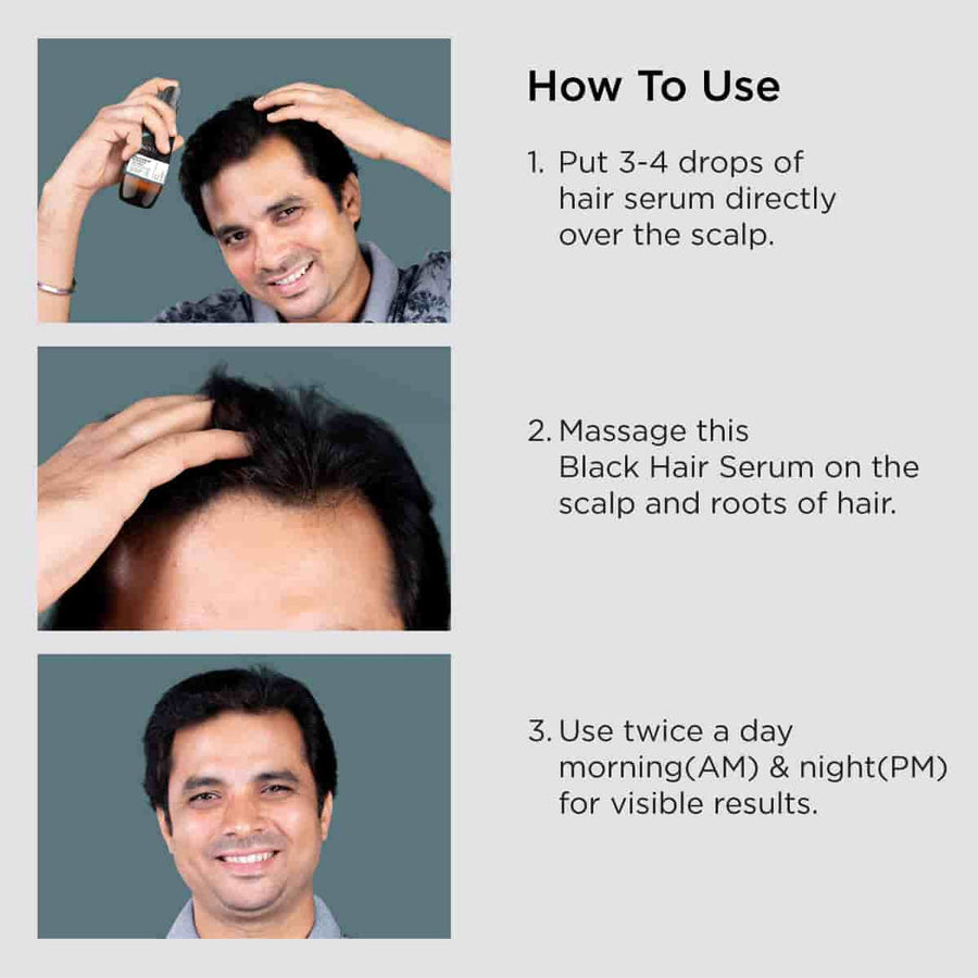 How to Use Tichoedge Black Hair Serum