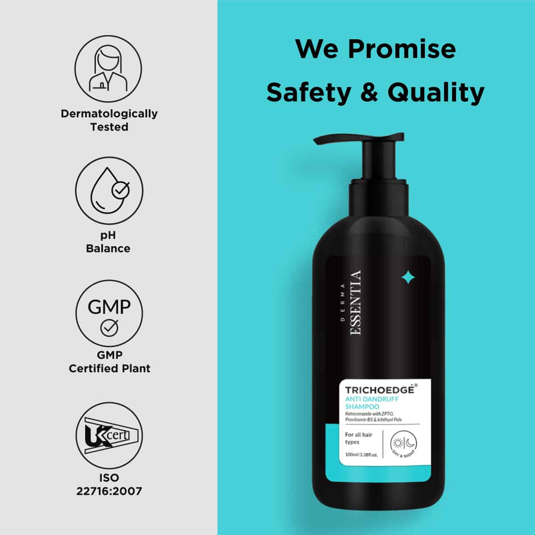 Anti Dandruff Shampoo  promise safety & Quality